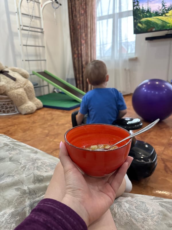 Morning domestic scenes captured at Russian home with playground