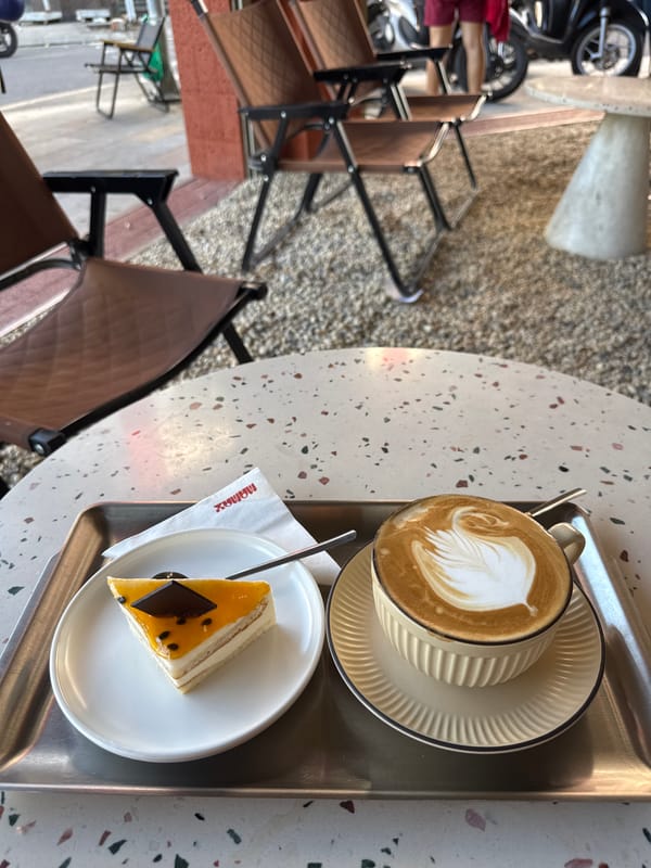 Coffee and cake at a charming Nha Trang café