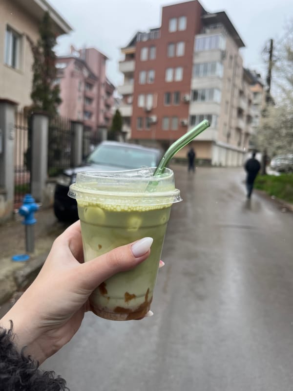 Morning scenes across Sofia capture drinks, gatherings, remote work