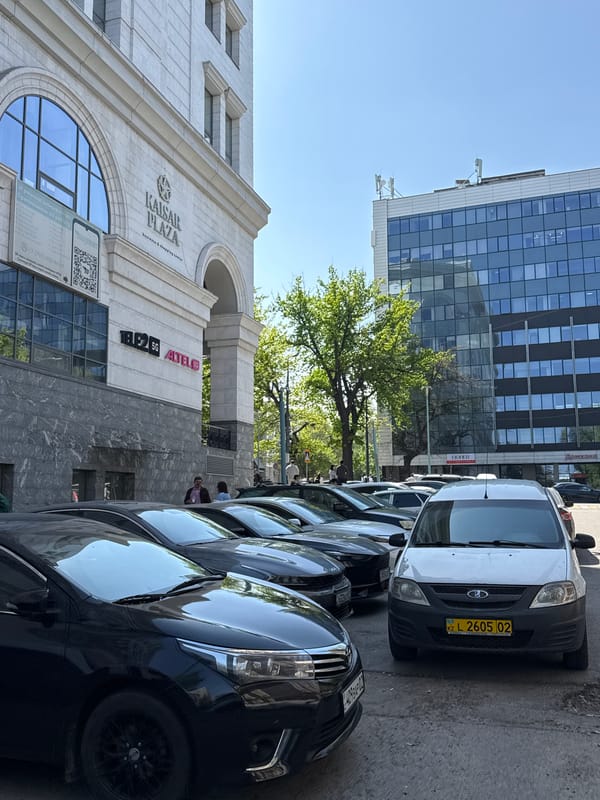 Spring morning scenes documented across Almaty neighborhoods