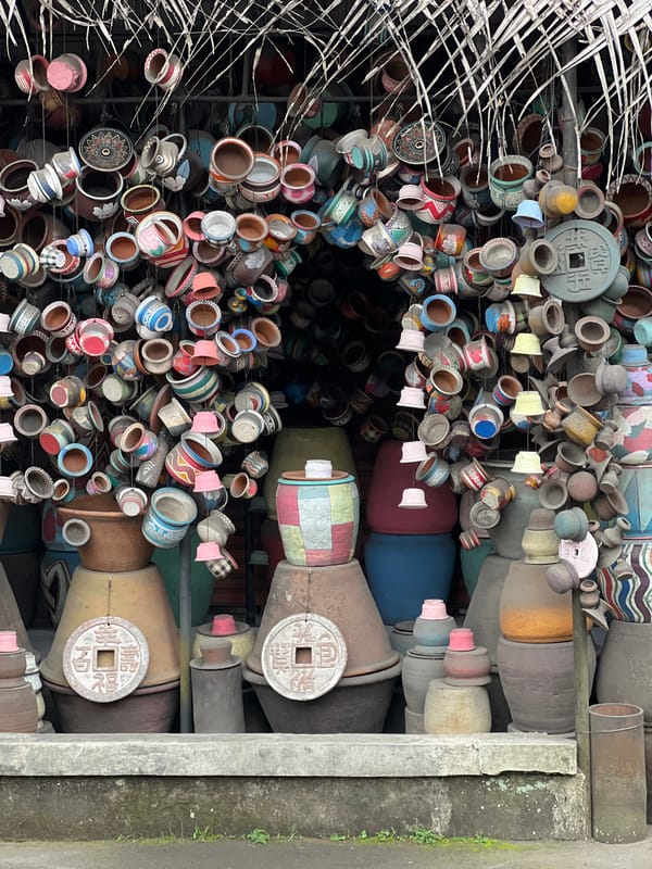 Pottery workshop and Vespa documented in Ubud District