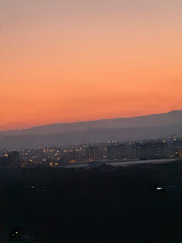 Sunset documented from multiple viewpoints in Erdemli, Turkey