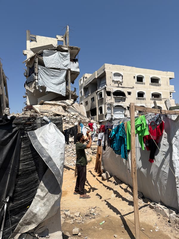 Witness documents extensive building damage in Gaza conflict zone