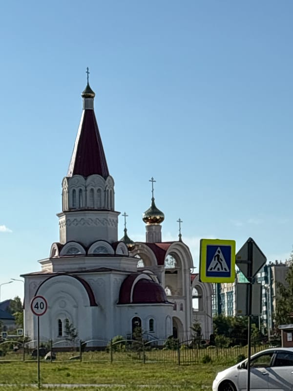 Orthodox church photographed multiple times in Kaliningrad