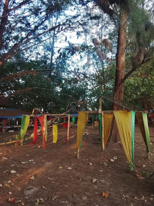 Beach, forest, and rustic shelters along the Reudeuep coastline