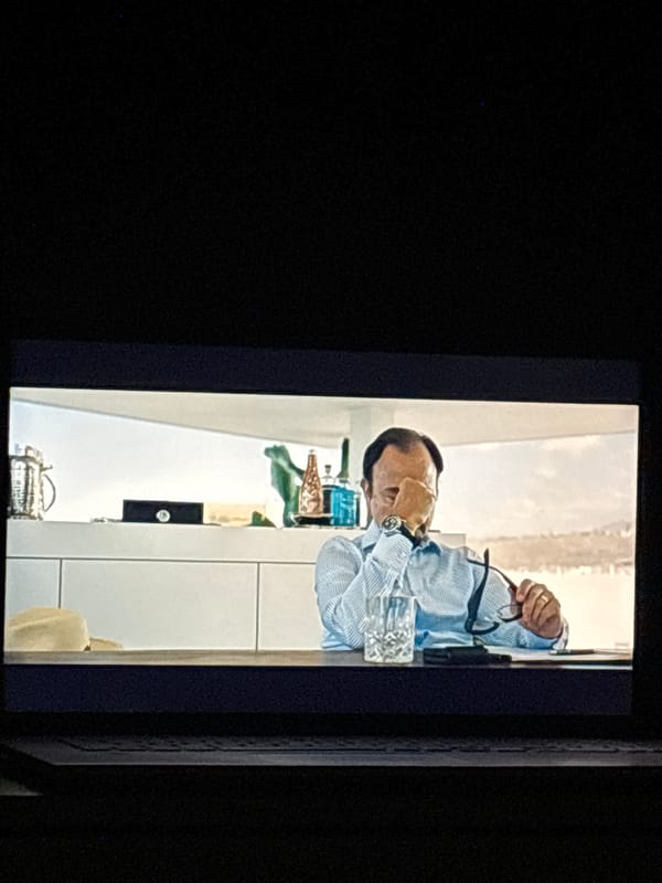Evening movie watching session captured in Budva Montenegro