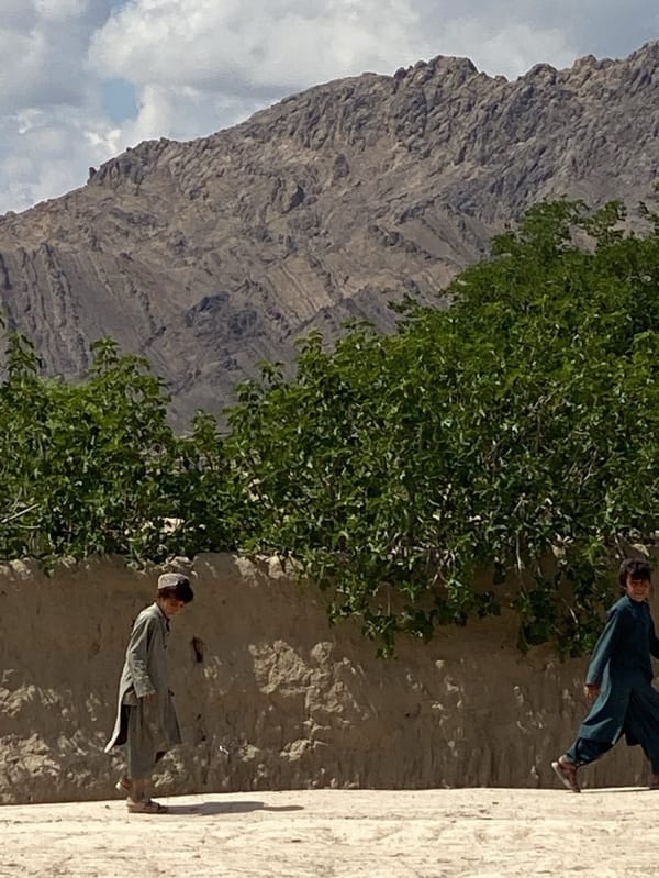 Rural morning scenes documented in Mandisar, Afghanistan village