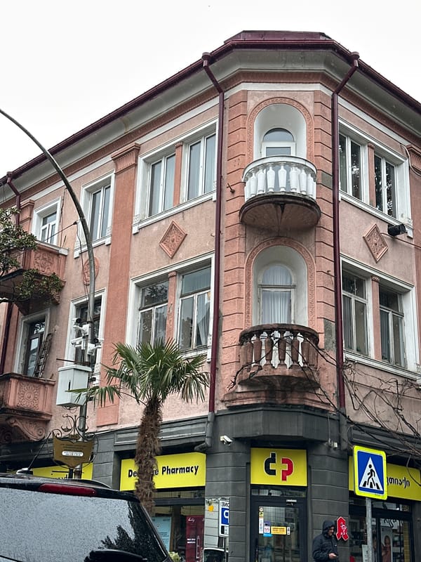 Rainy day street scenes documented across Batumi, Georgia