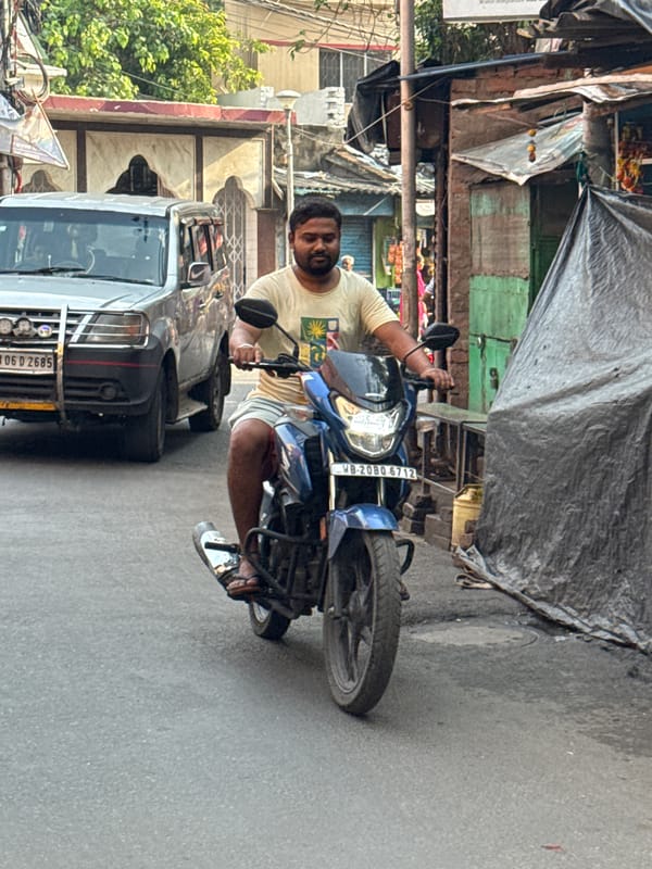 Early morning street life captured across Kolkata neighborhoods