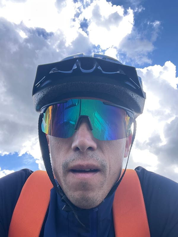 Cycling and selfies captured across Chaikovsky during midday outing