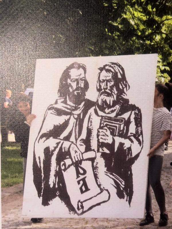 Evening scenes documented at single location include protests, murals, arcade