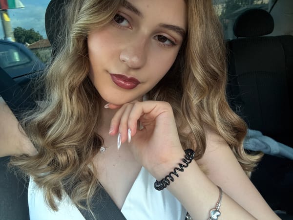 Quick selfie session in a car, Panagyurishte