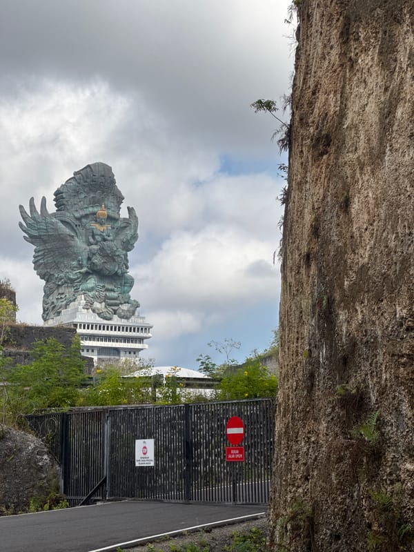Around Garuda Wisnu Kencana park in Kuta Selatan, Bali