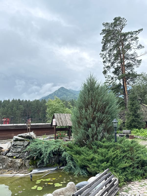 Exploring Barangol's riverside bridges, cafe grounds, and local scenery