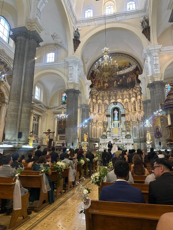 Wedding ceremony observed at Puebla church