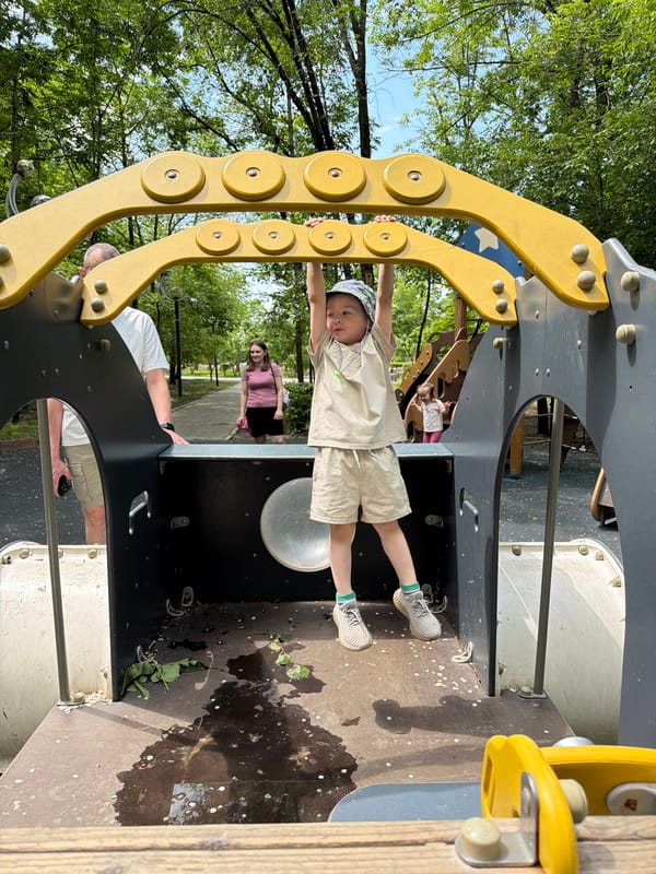 Child's summer day captured across parks in Khabarovsk, Russia