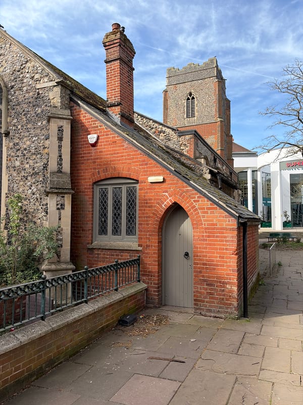 St. Margaret's Church outbuilding documented in Ipswich