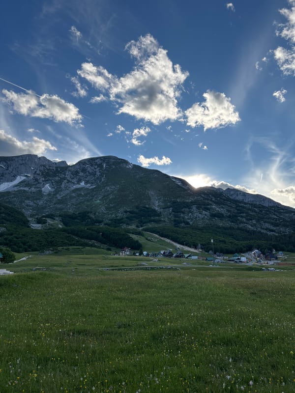 Rural afternoon to evening in Virak, Montenegro countryside