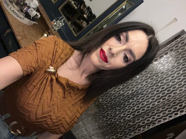 Woman poses for photos in Konz, Germany interior