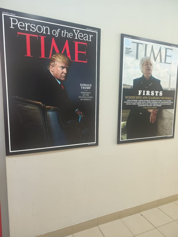 Time Magazine Cover Display Documented in Chaikovsky, Russia