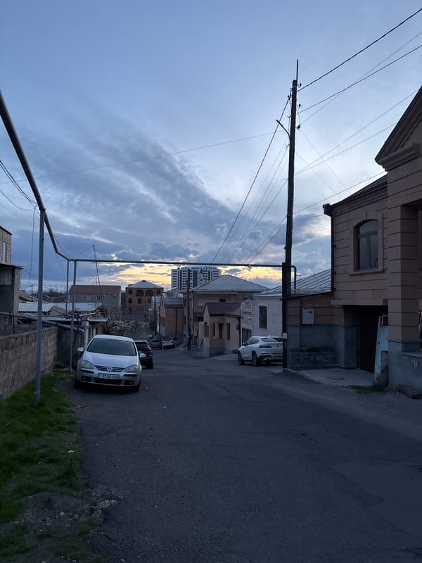 Afternoon documentation of daily life in Yerevan streets