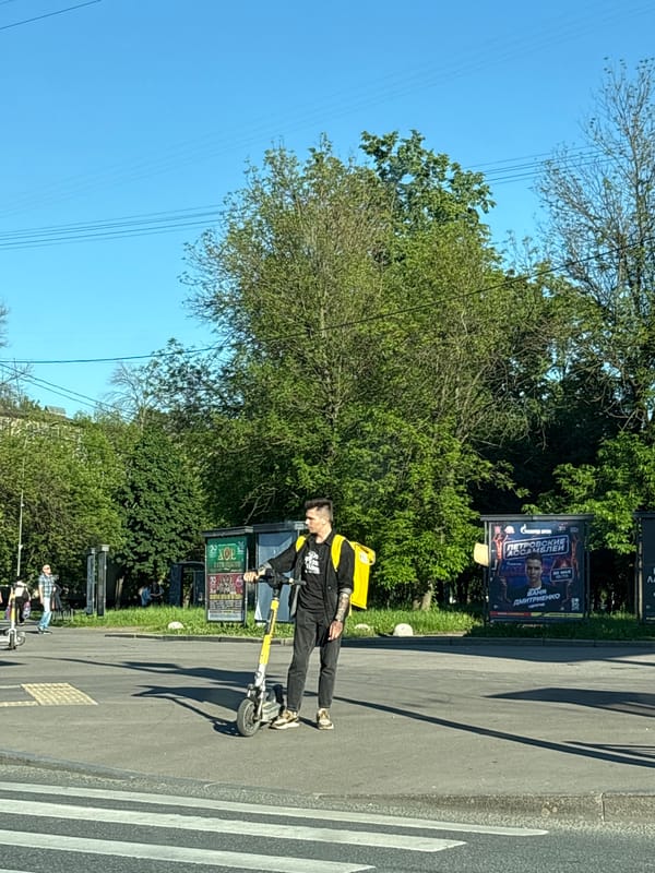 Urban street scenes documented in Saint Petersburg industrial area
