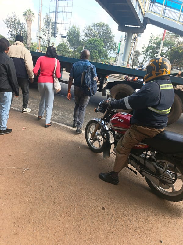 Early morning street scenes captured across Nairobi