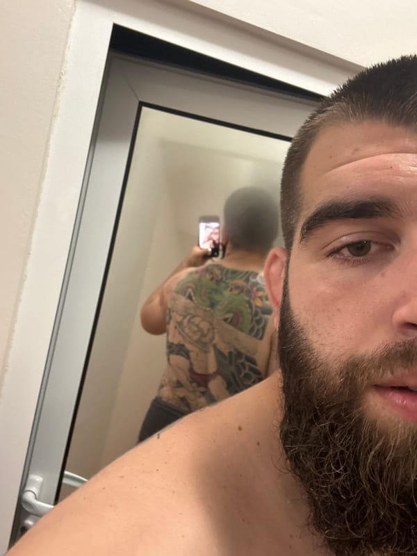 Man photographed in selfie and flexing poses in Stara Zagora