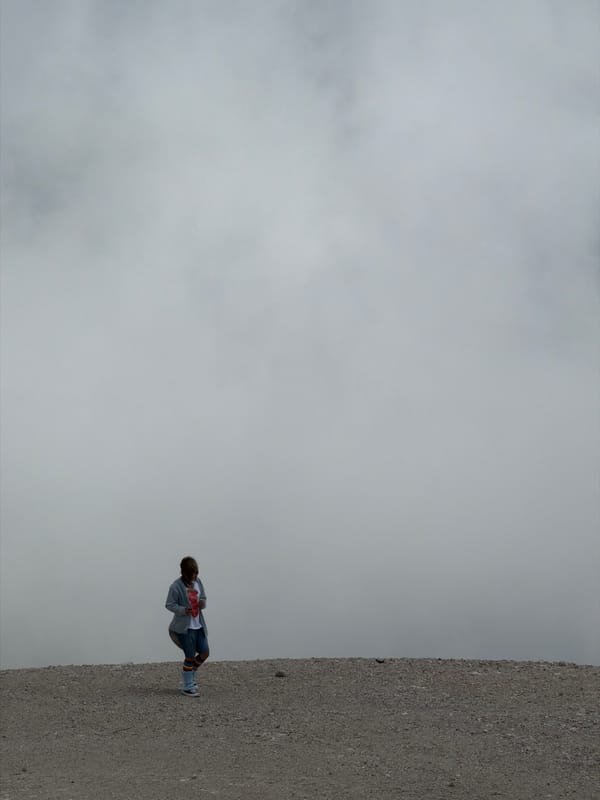 Overcast summit visit at Garmisch-Partenkirchen's high-altitude terrain