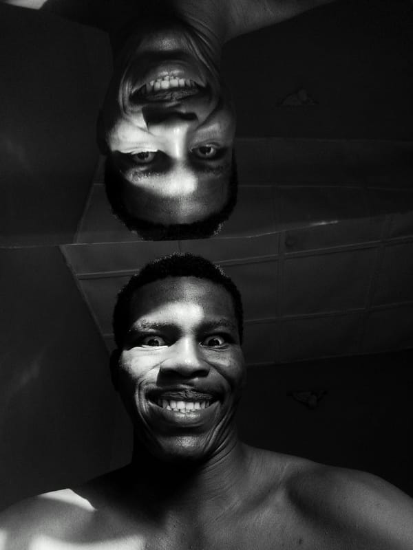Man Creates Artistic Mirror Portrait in Keffi, Nigeria