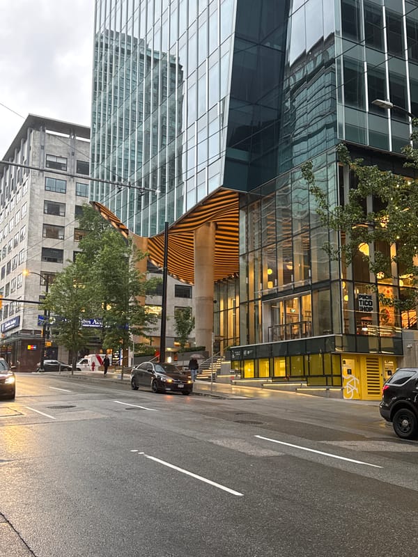 Early morning Vancouver downtown walkthrough captured multiple city landmarks