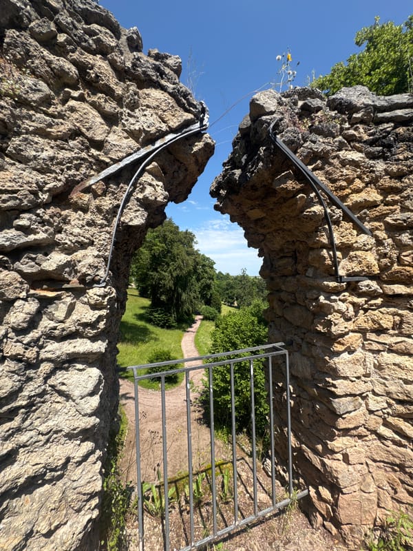 Wandering Weimar's Park an der Ilm ruins and garden paths