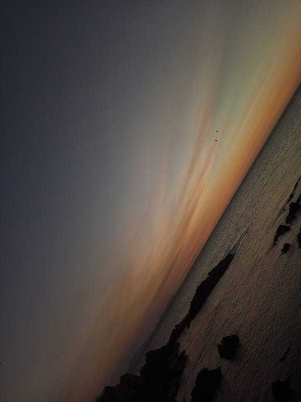 Evening sunset documentation captured in Juan Griego, Venezuela