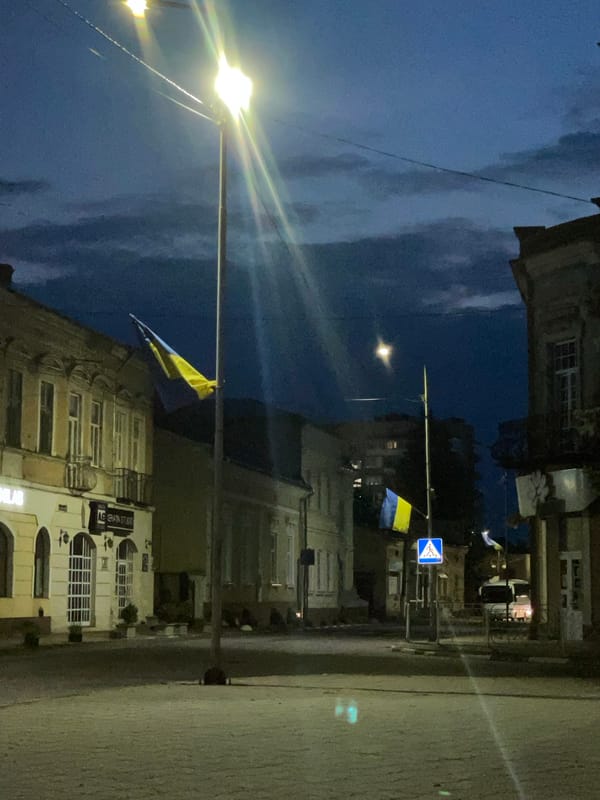 A summer evening drifting through Stryi, Ukraine