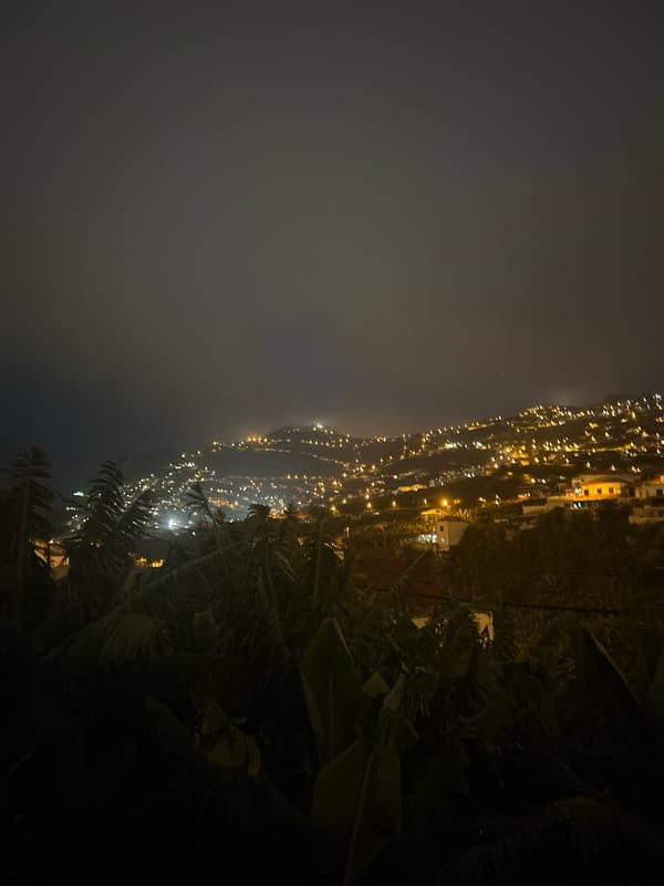 Night scenes captured in Câmara de Lobos, Portugal
