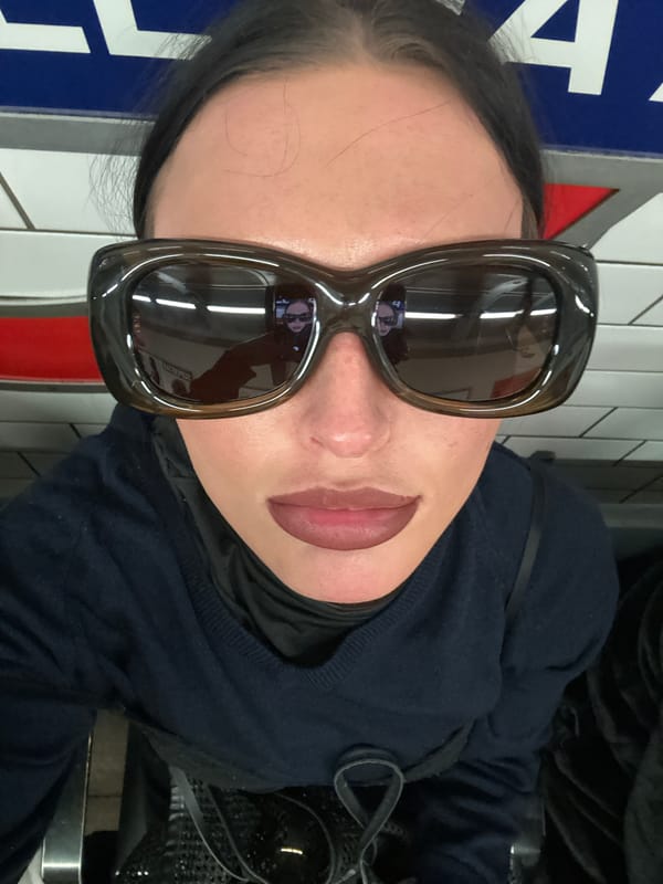 Woman documents Underground journey through London stations during evening commute