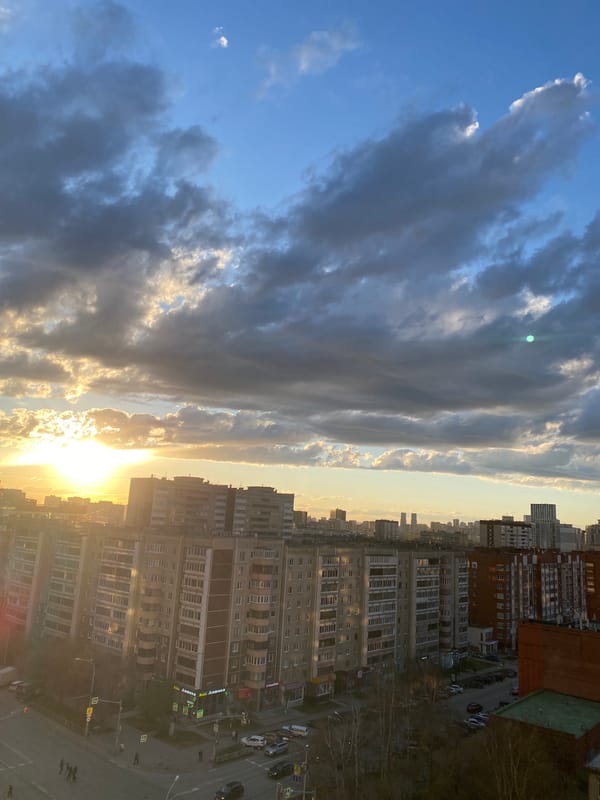 Spring afternoon documented across Yekaterinburg with varied urban scenes