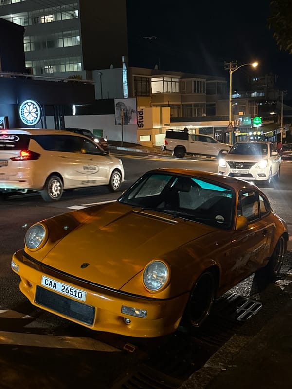 Classic Porsche spotted parked on Cape Town street