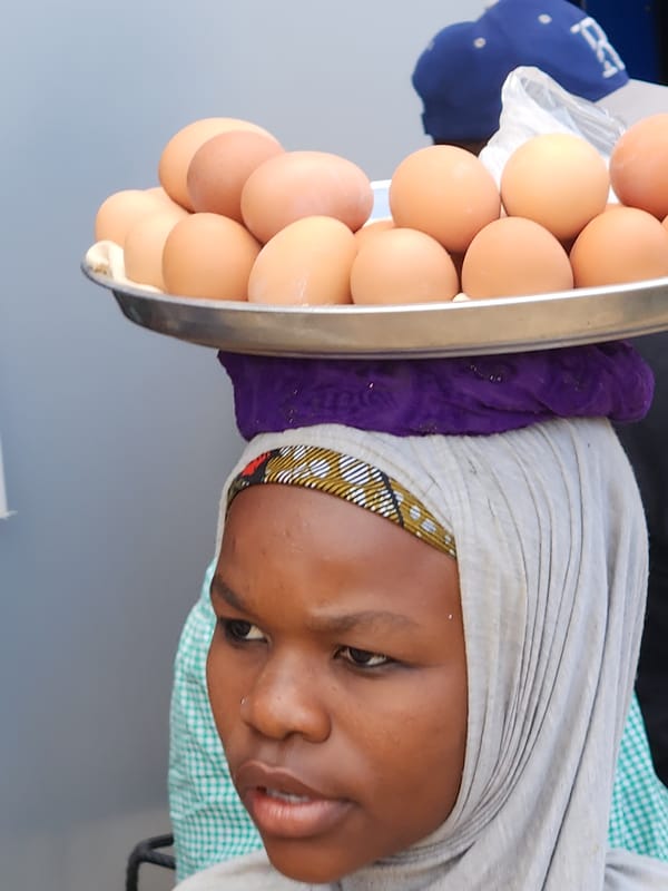 Street vendors, football, and a drone shoot in Jos