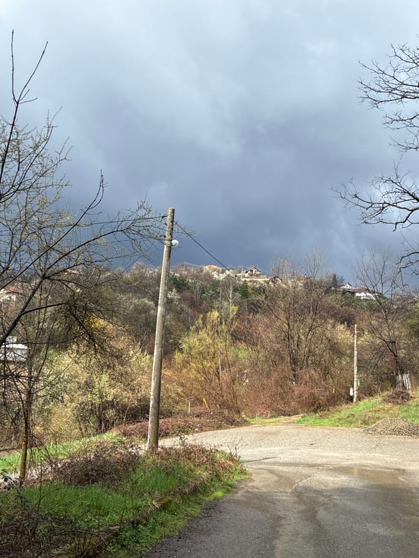 Stormy weather documented over Berkovitsa, Bulgaria residential area