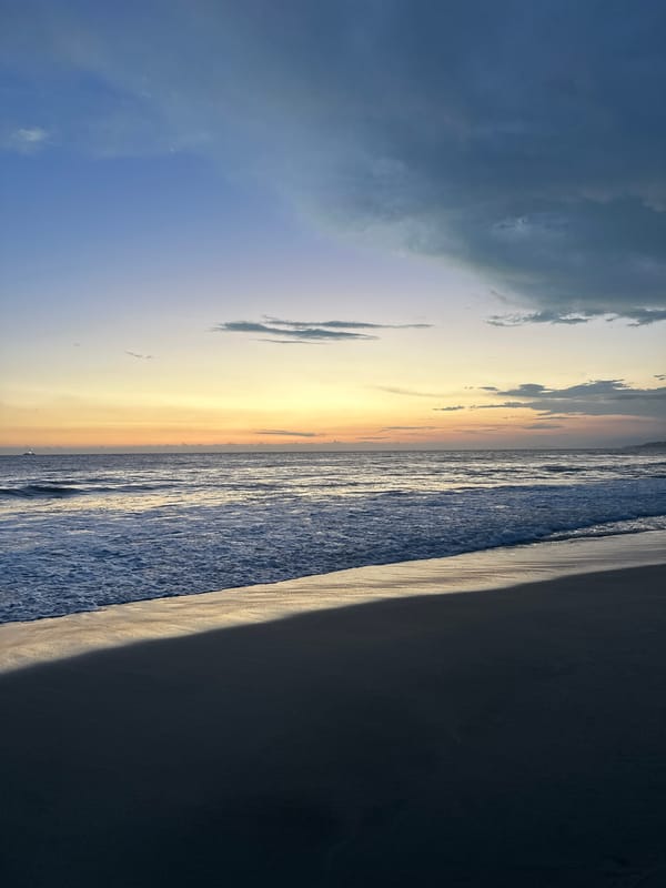 Sunrise captured at Brisas de Zicatela beach Mexico