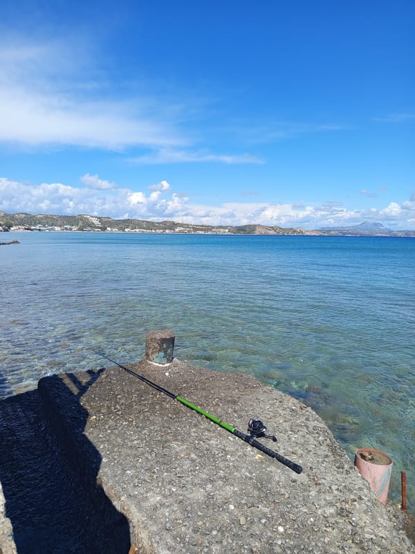 Clear coastal views captured in Kamari, Greece