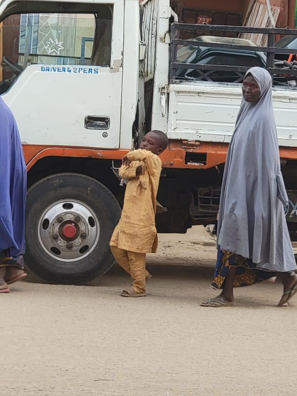 Ordinary street life documented in Maiburiji, Nigeria