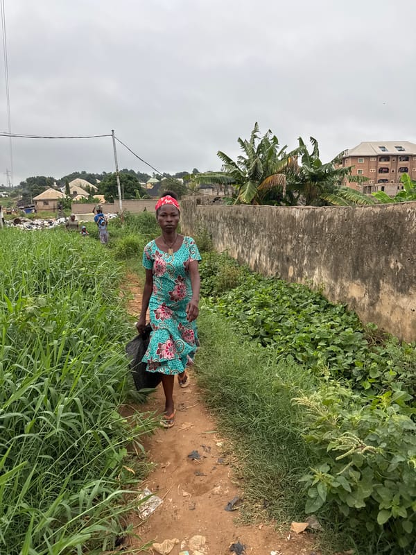 Morning life unfolds in Nkpor Nigeria community