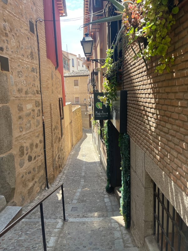 Wandering Toledo's ancient cobblestone alleys and staircases