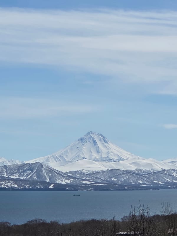 Urban witnesses document snow-capped mountain views during clear morning