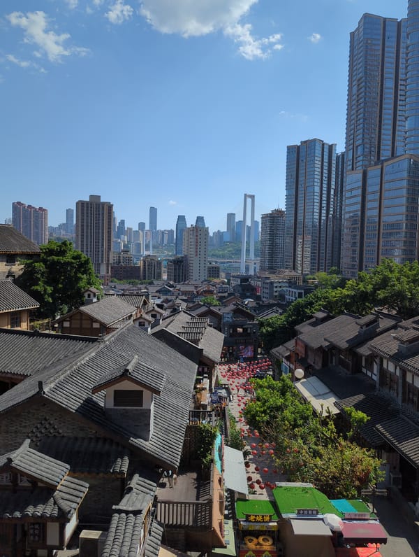 Morning street life in Chongqing's Yuzhong District