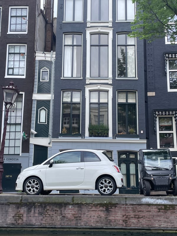 Amsterdam canal life documented during Thursday morning commute