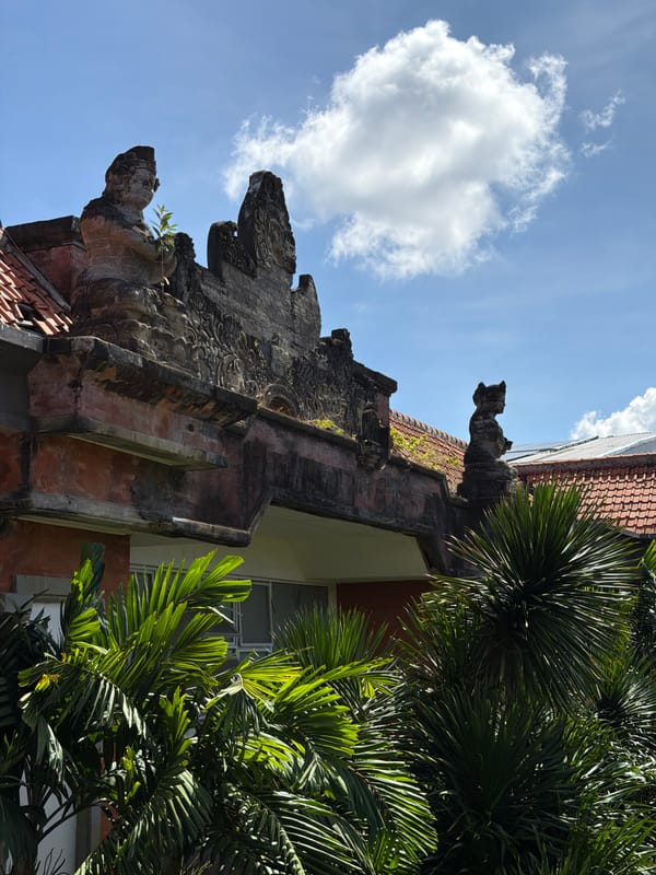 Balinese architecture meets consumer tech retail in Kuta