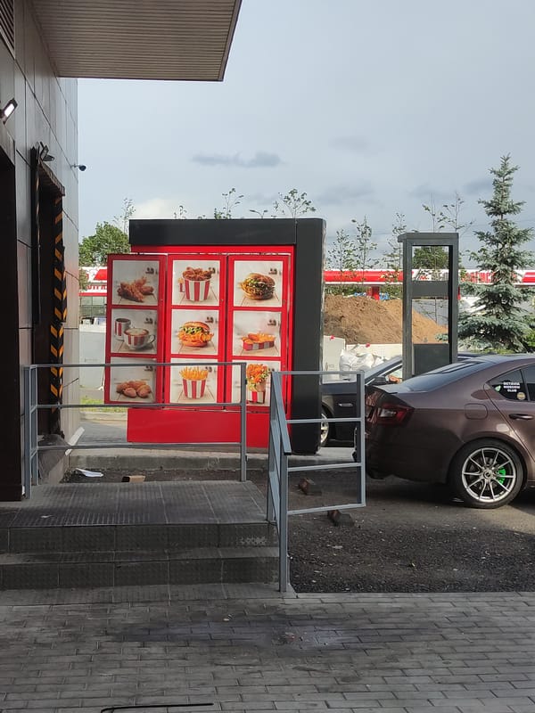 Daily life moments captured across restaurants, forests, parking areas